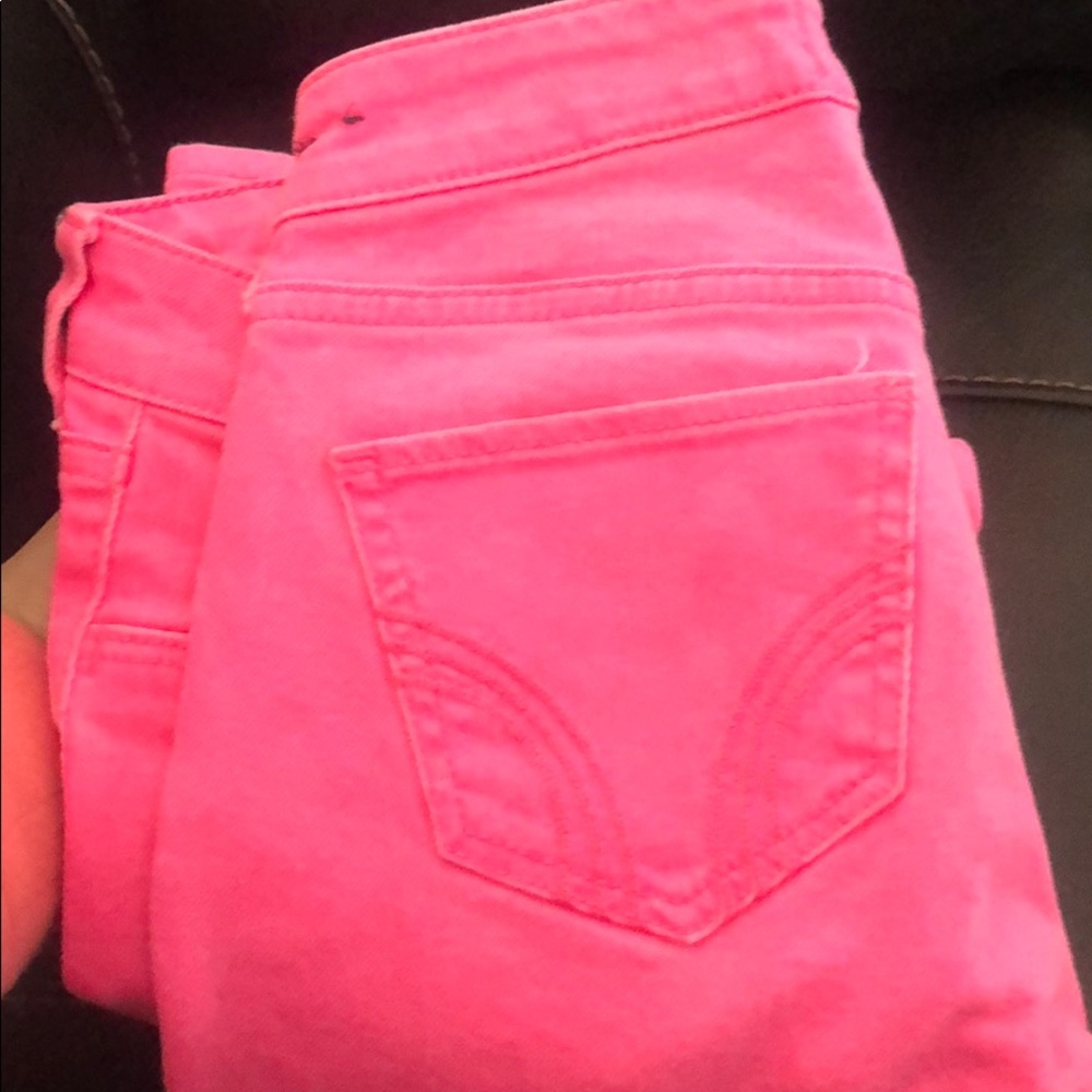 Pink hollister jeans